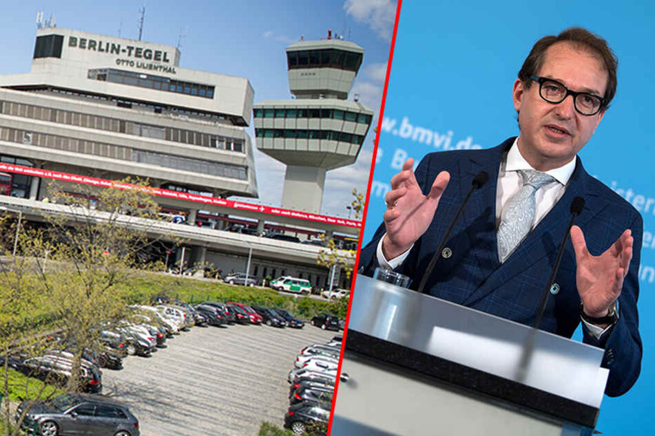 Alexander Dobrindt und die Chefs der Finanzressorts, die für den Flughafen Tegel zuständig sind, werden sich mit Sicherheit eine hitzige Debatte liefern. (Bildmontage)