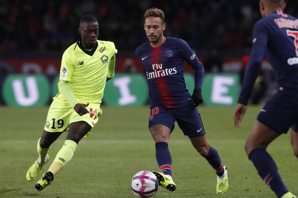 Im Fokus von Arsenal: Nicolas Pepe (l.) im Zweikampf gegen Neymar.