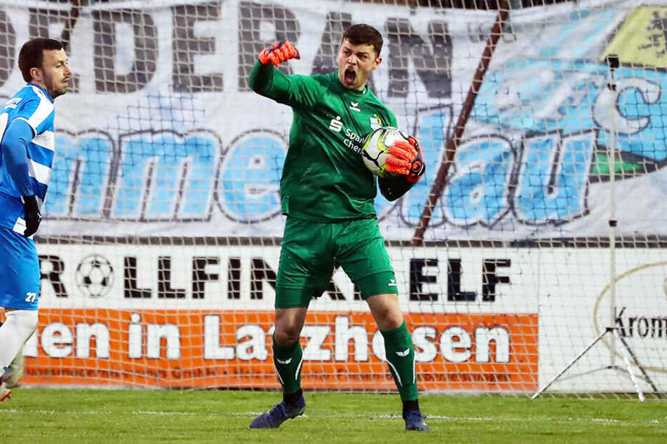 So jubeln konnte CFC-Keeper Joshua Mroß trotz seiner Paraden beim FC Viktoria 1889 Berlin nicht.