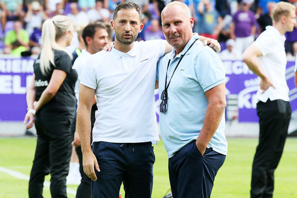 Der größte Glücksgriff für Helge Leonhardt (r.): Im März 2017 holte er Domenico Tedesco.