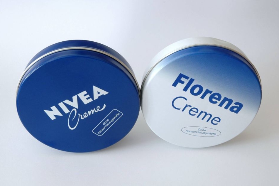 Ähnlichkeit durchaus beabsichtigt: Florena Creme war Nivea in den Farben der
DDR.