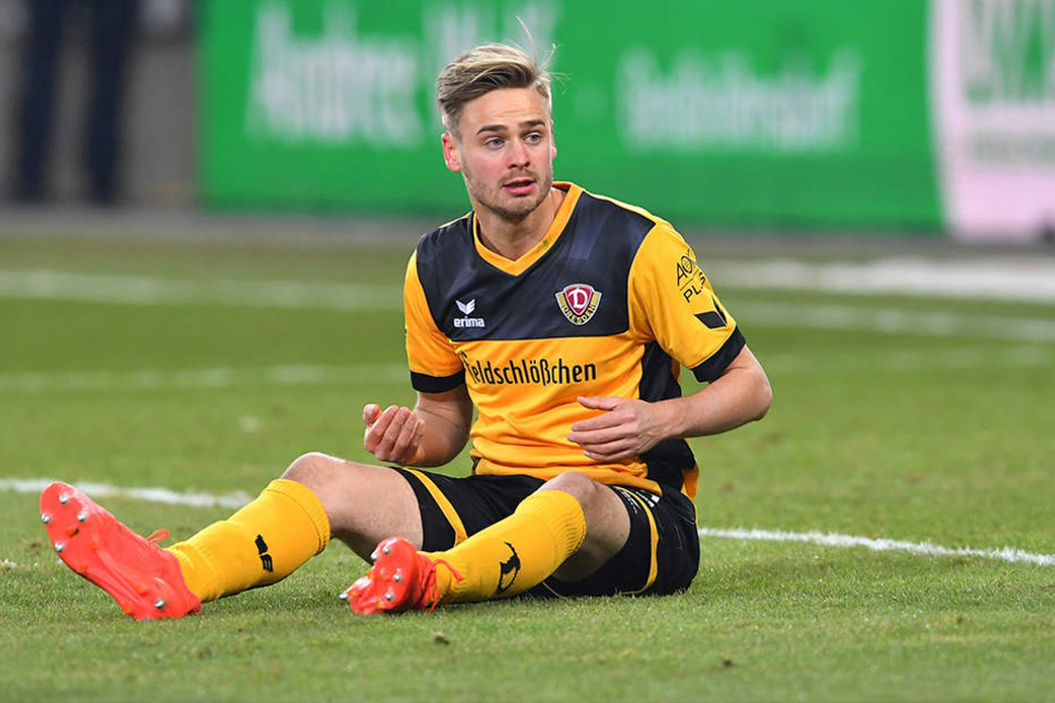 Lucas Röser hat sich auf den Hosenboden gesetzt. Dynamos bester Torschütze hat momentan seinen Stammplatz verloren.