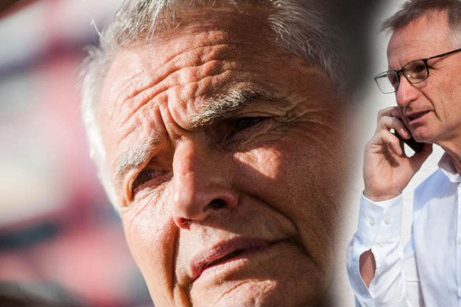 VfB-Präsident Wolfgang Dietrich (l.) stärkt seinem Sportvorstand Michael Reschke (r.) den Rücken. (Fotomontage)