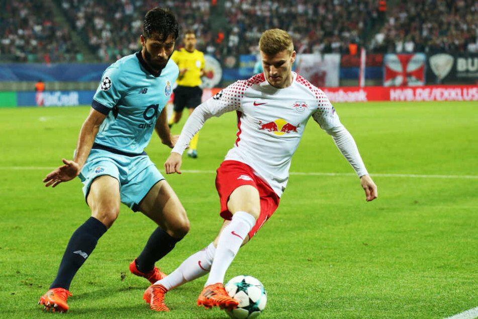 Timo Werner feierte gegen Porto sein Comeback, nachdem er RB und der Nationalmannschaft in vier Spielen fehlte.