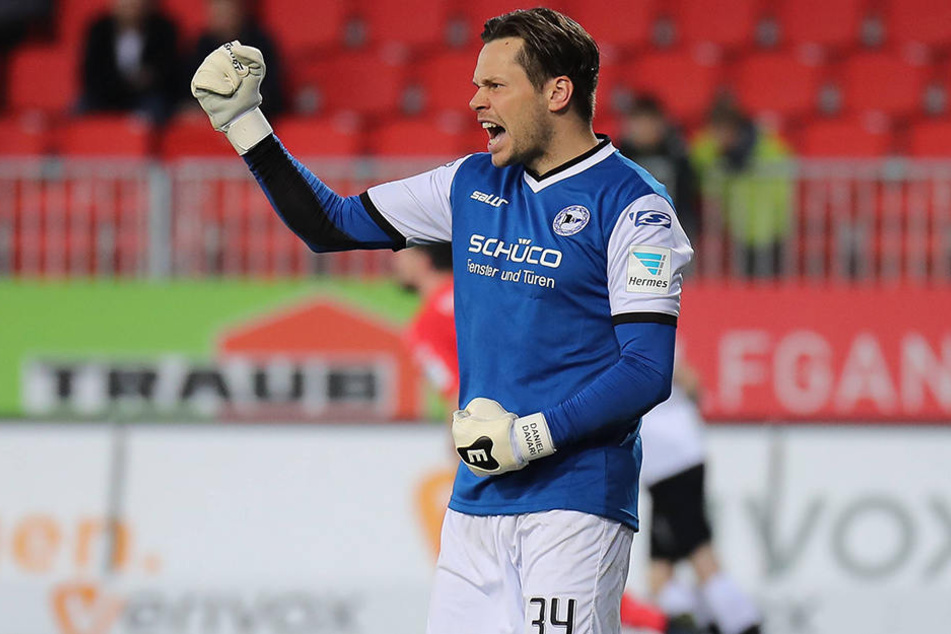 Daniel Davari steht seit dem 12. März zwischen den Pfosten beim DSC.