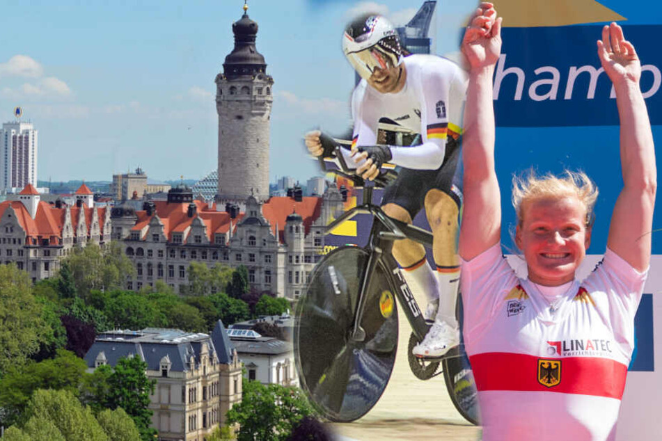 Sowohl die Sportler, als auch die Stadt sollen von dem neuen Konzept profitieren. Hier zu sehen Rad-U23-EM-Gewinner Felix Groß und Ruder-Olympia-Siegerin Annekatrin Thiele. (Bildmontage)