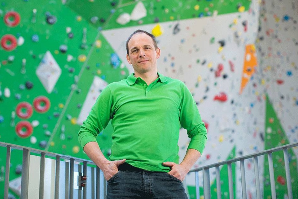 Christian Walther (47) ist Chef des Vereins, der demnächst in der Kirche
klettern will.