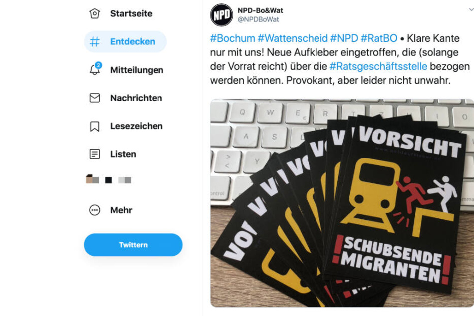 Dieser Twitter-Screenshot zeigt einen Post vom 12. August 2019.
