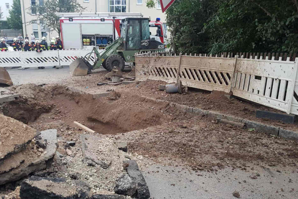 Die Explosion ereignete sich auf einer Baustelle.