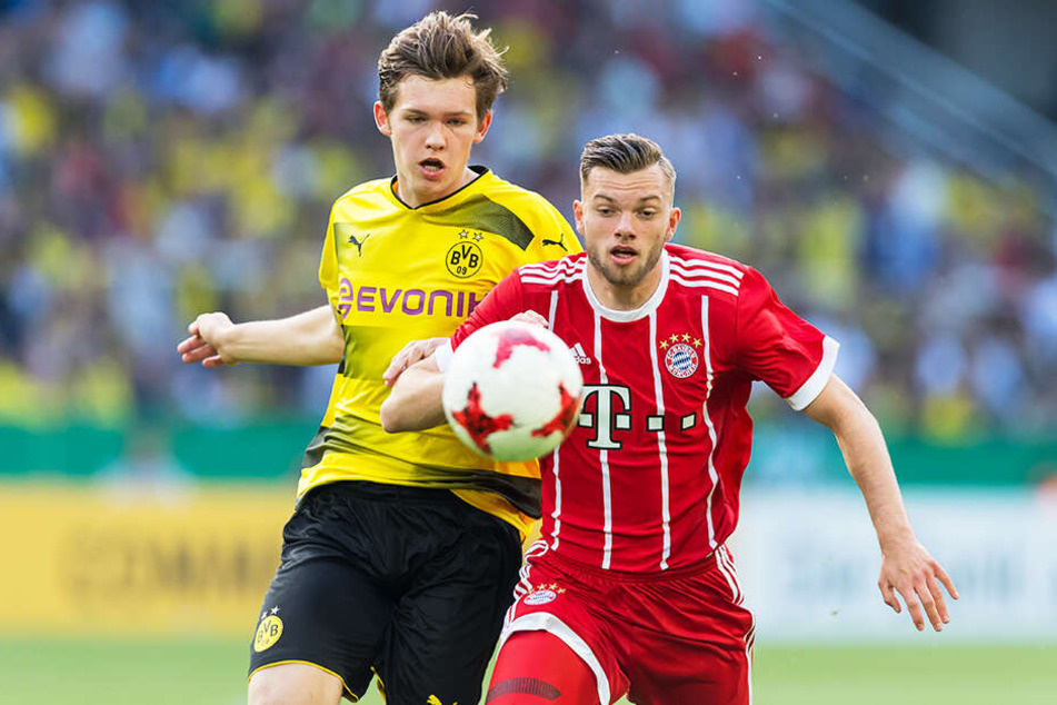 Luca Kilian (l.) verlässt den BVB und schließt sich dem SC Paderborn 07 an.