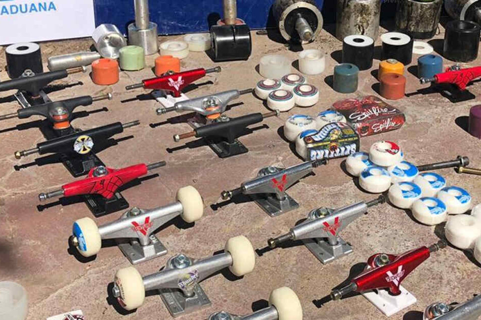 In Rollen von Skateboards war Kokain versteckt.
