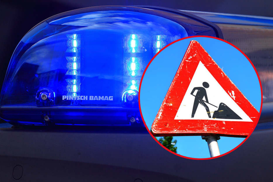 Die Polizei ermittelt nun gegen die "Spaßvögel", die die Baustellenbeschilderung in Lüdge entfernten.