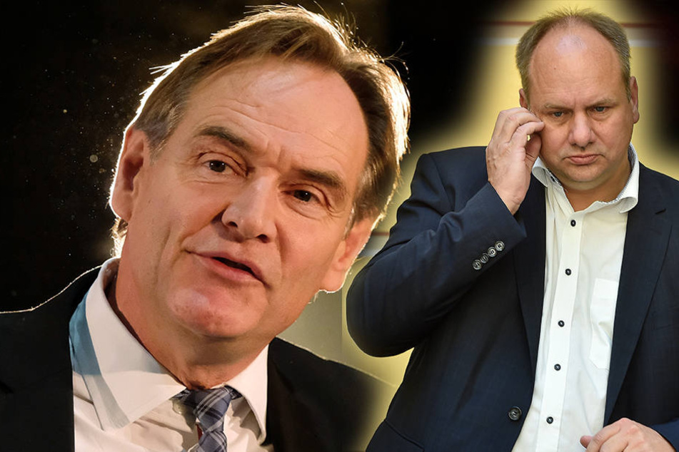 Dresdens Oberbürgermeister Dirk Hilbert (r., 45, FDP) und Leipzigs Oberbürgermeister
Burkhard Jung (59, SPD,) waren zwei der fünf Teilnehmer.