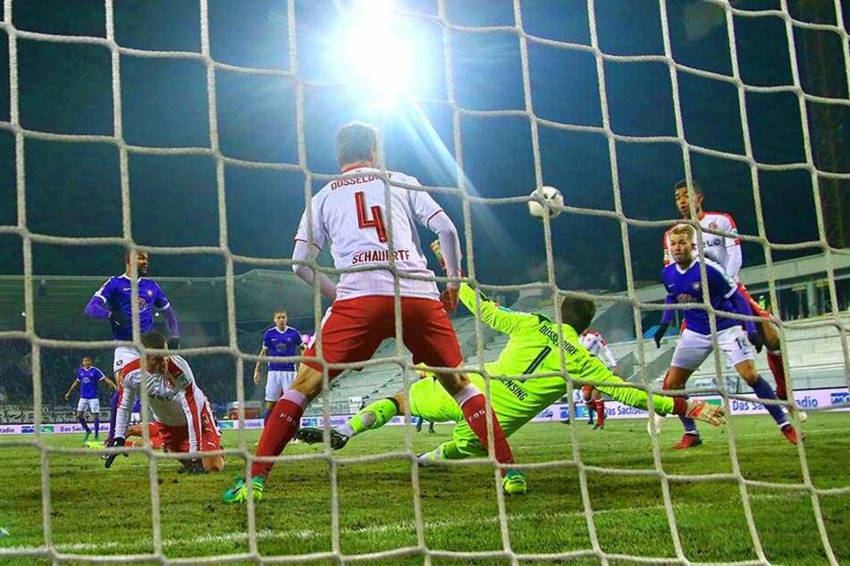 Wieder einer der vielen Chancen für den FC Erzgebirge in der Hinrunde und wieder kein Tor.