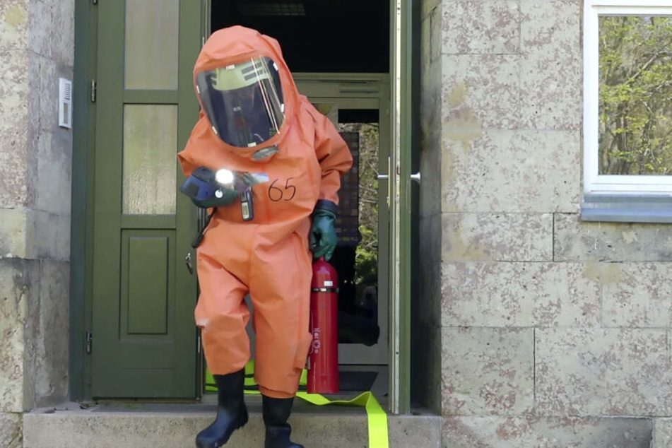 Die Feuerwehr war unter Vollschutz im Kindergarten im Einsatz.