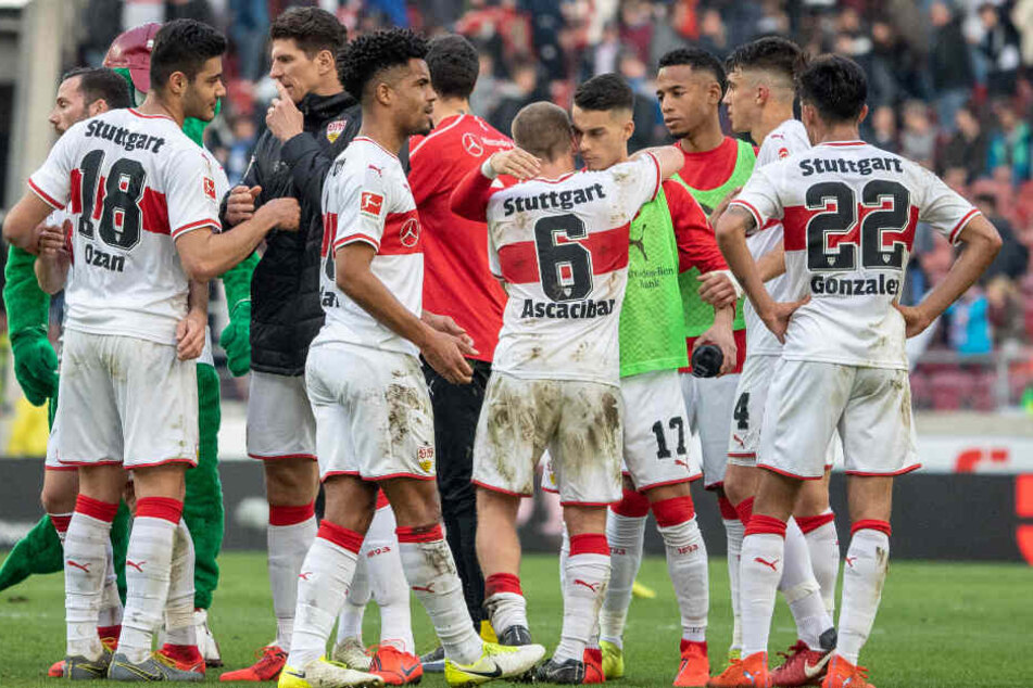 Nach hartem Kampf nehmen Didavi und seine VfB-Teamkollegen zufrieden einen Punkt aus der Partie gegen die TSG Hoffenheim mit.