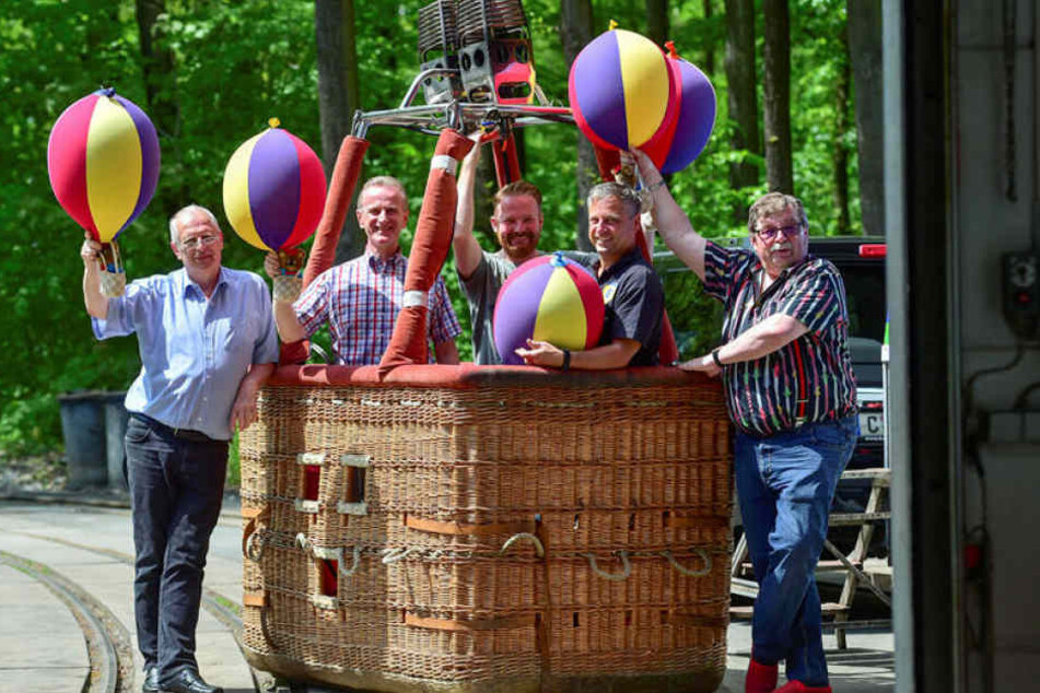 Die Organisatoren des 13. Ballonfestes im Küchwald sind startklar.