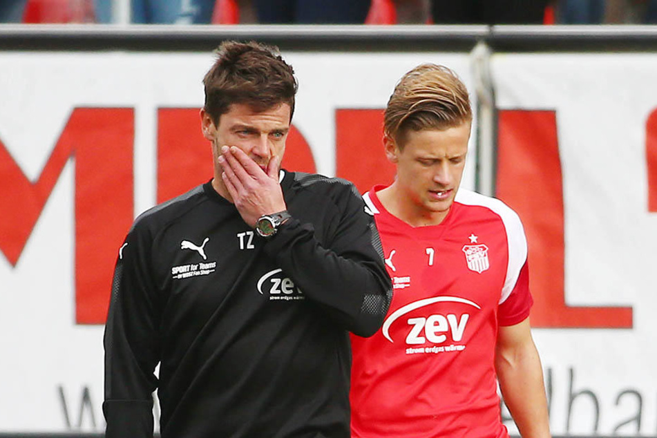 Trennen sich ihre Wege im Sommer? Der Vertrag von Trainer Torsten Ziegner (l.) läuft Ende Juni aus, der von Bentley Baxter Bahn ebenfalls.