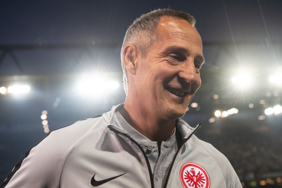 Sorgte für Überraschungen in der Startelf: Frankfurts Trainer Adi Hütter.