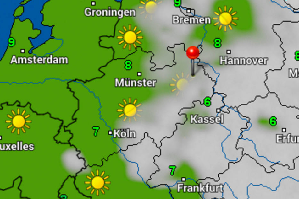 In der ersten Wochenhälfte ist es noch bedeckt, doch dann machen die Wolken der Sonne Platz.
