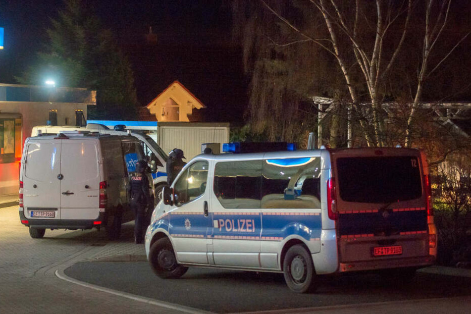 Die Polizei rückte mit einem Großaufgebot an.