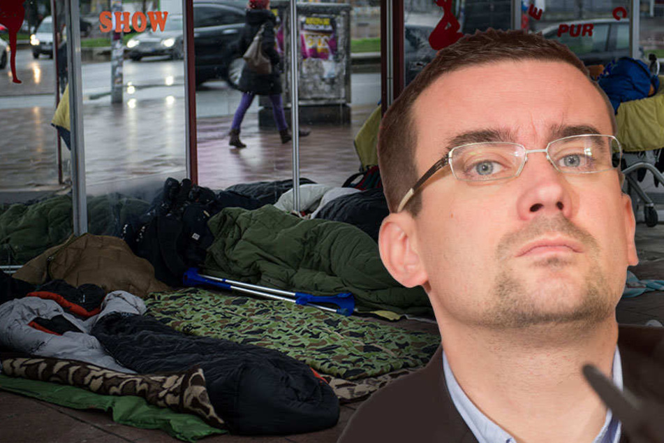 Fischer sieht beim Senat die Pflicht, Obdachlosen stärker zu helfen. (Bildmontage)