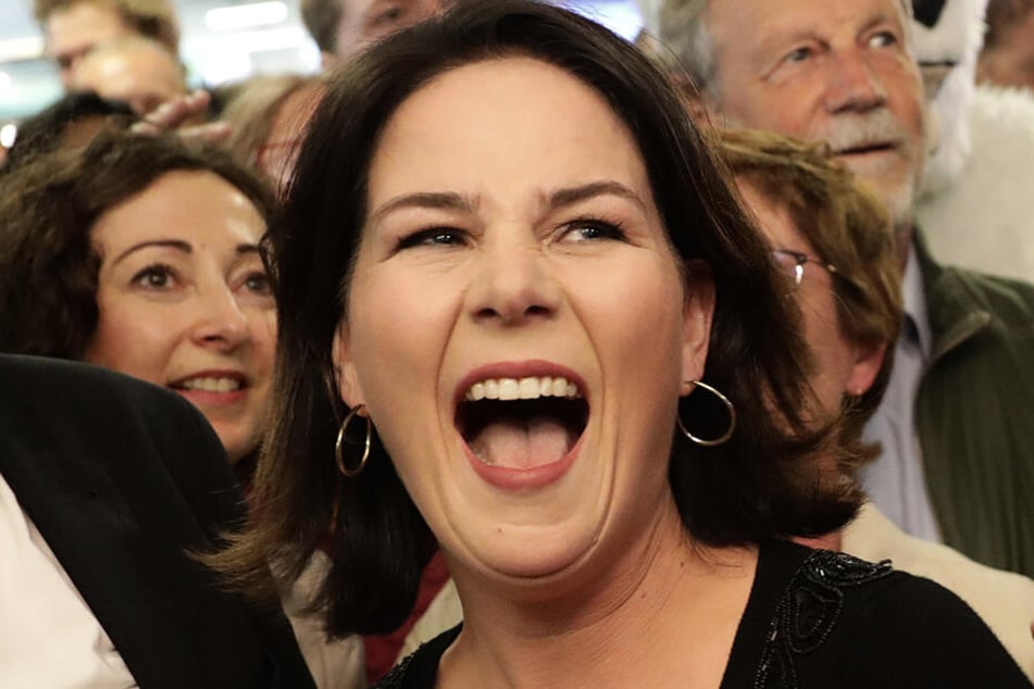 Strahlende Siegerin des Abends: Die Grünen-Vorsitzende Annalena Baerbock.
