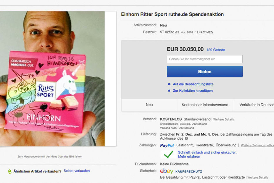 Das Gebot liegt schon jetzt bei unglaublichen 30.050 Euro.