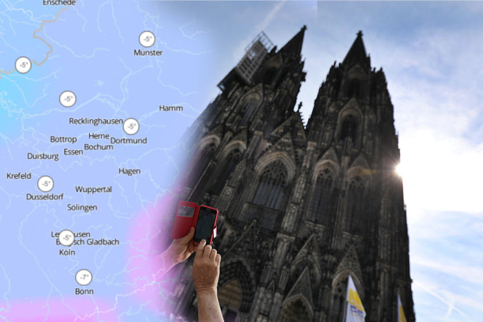 In Köln, dem Rheinland und ganz NRW bleibt es eiskalt.