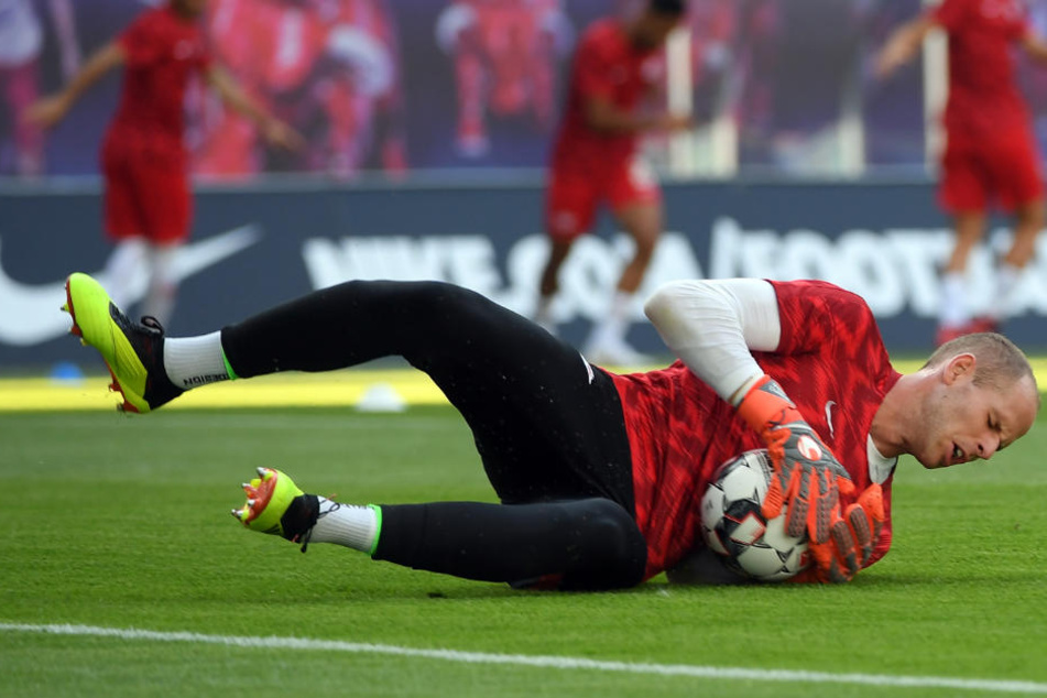 RB Leipzigs Peter Gulacsi (28) hat die wenigsten Gegentore in der Bundesliga-Hinrunde kassiert.