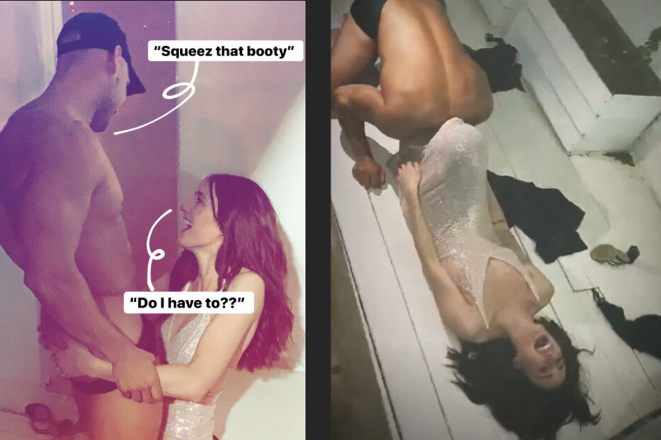 Dann dokumentiert sie, wie Freundin Vanessa eine Strip-Show bekommt.