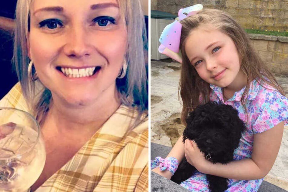 Mutter Katy (36) und ihre Tochter Isabelle (10).