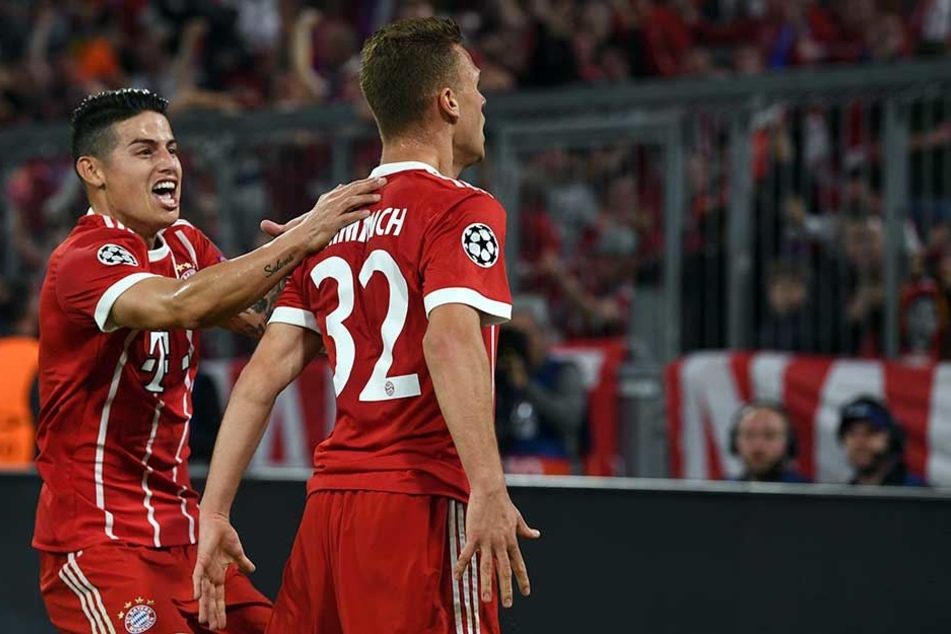 Hier jubelte Joshua Kimmich noch über seinen Treffer zur 1:0-Führung für die Bayern.