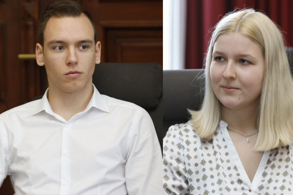 Nico Laduch und Julia Georgi verhinderten bei einer Geiselnahme Schlimmeres. (Bildmontage)
