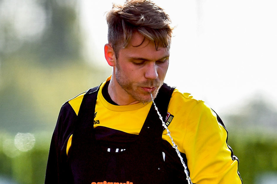 Marcel Franke während des Trainingslagers in der Anlage des Teamhotels in Guadalmina. Coach Uwe Neuhaus bezeichnet den Dynamo-Neuzugang als "Top-Profi". Darf der schon am 25. Januar gegen den FC St. Pauli ran?