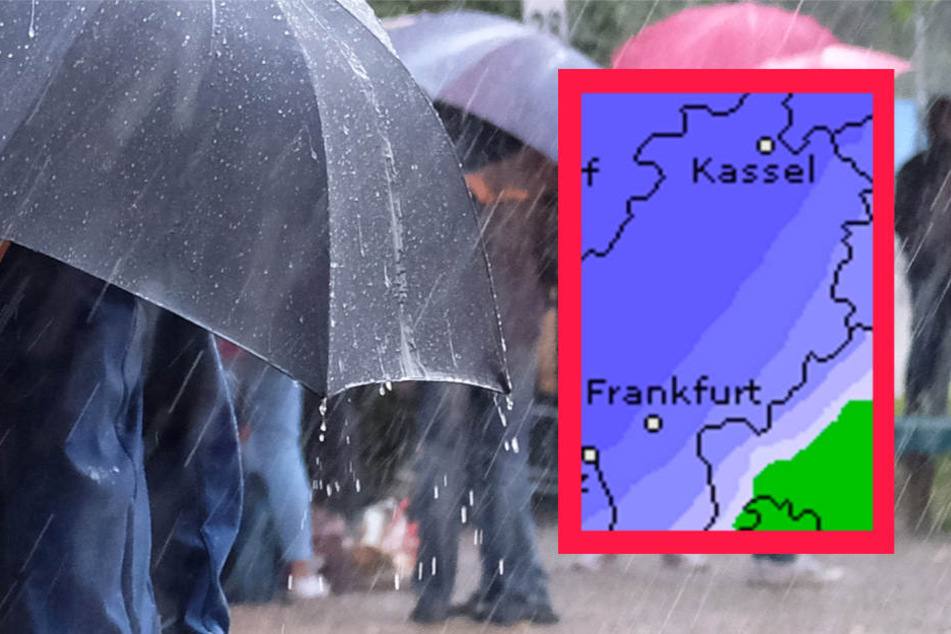 In ganz Hessen muss am Donnerstag mit hohen Niederschlagsmengen gerechnet werden.