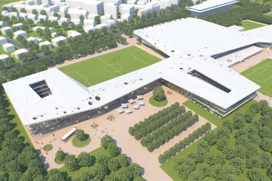 So sieht die Computersimulation der DFB-Akademie aus.