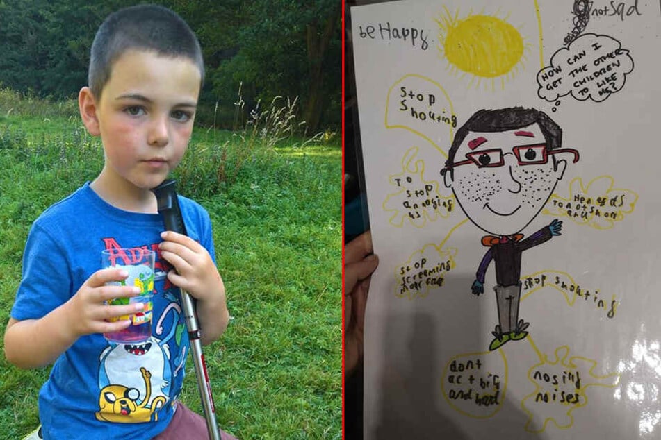 Linz' Sohn kam mit diesem Bild aus der Schule zurück.