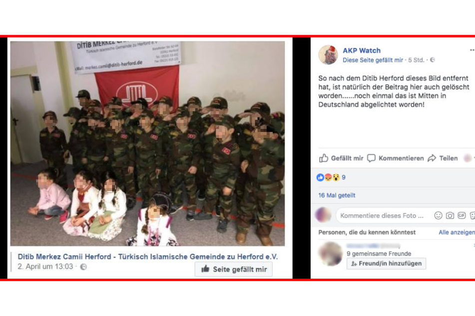 Eine militärische Aufführung von Kleinkinder in der Ditib-Moschee sorgt für Diskussion in Herford.