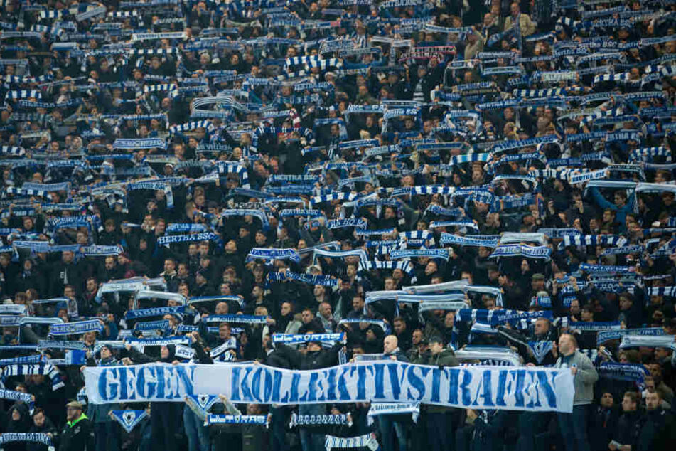 Hertha-Fans reagierten mit einem Stimmungsboykott.