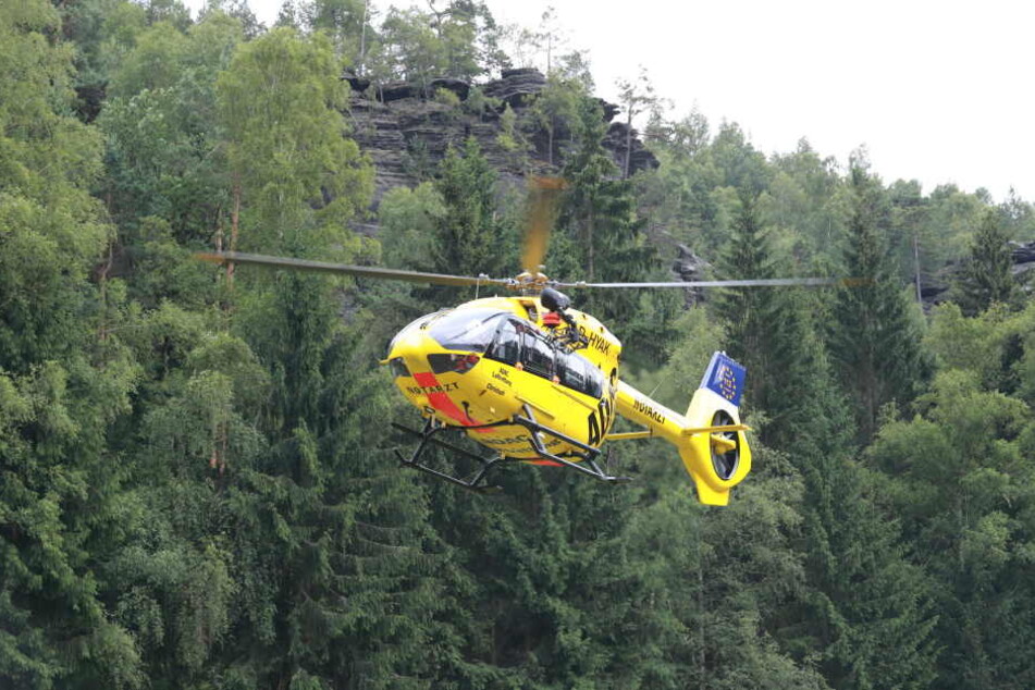 Mit dem Rettungshubschrauber kam der schwer verletzte 10-Jährige in einer Dresdner Krankenhaus. (Symbolbild)