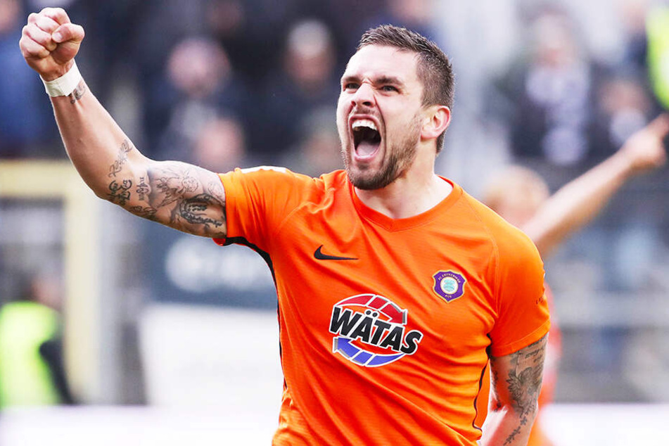Pascal Testroet konnte zum letzten Mal die Jubelfaust als Torschütze in Sandhausen ballen. Aber vielleicht platzt bei "Paco" ja wieder der Knoten.
