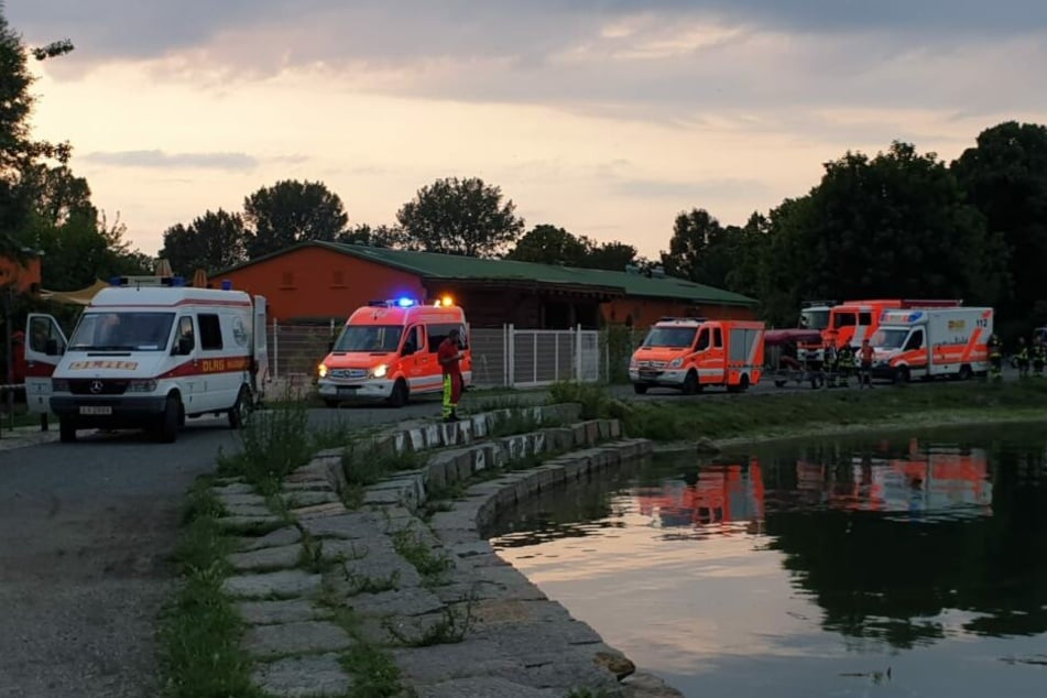 Die Rettungskräfte des DLRG suchten bis spät in die Abendstunden nach dem Mann.