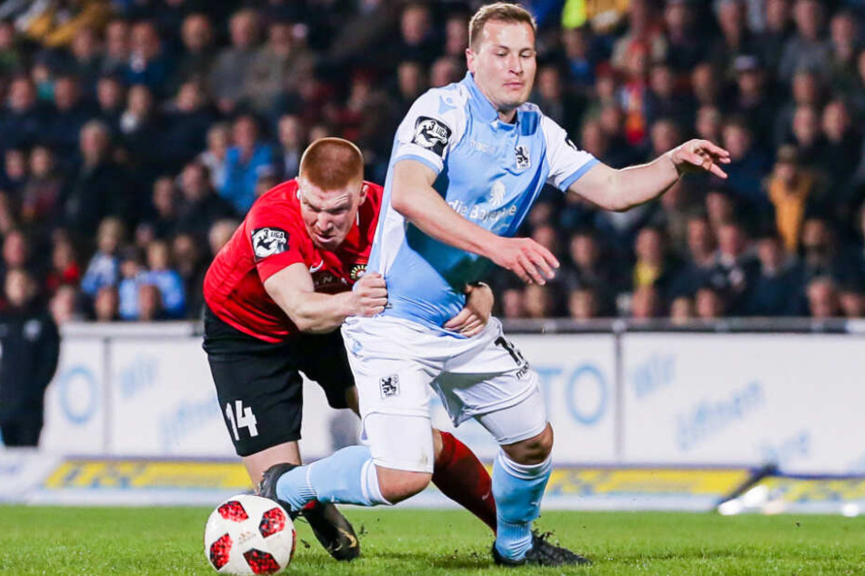 Alessandro Abruscia (r.) und der TSV 1860 München gehen im Sommer getrennte Wege.