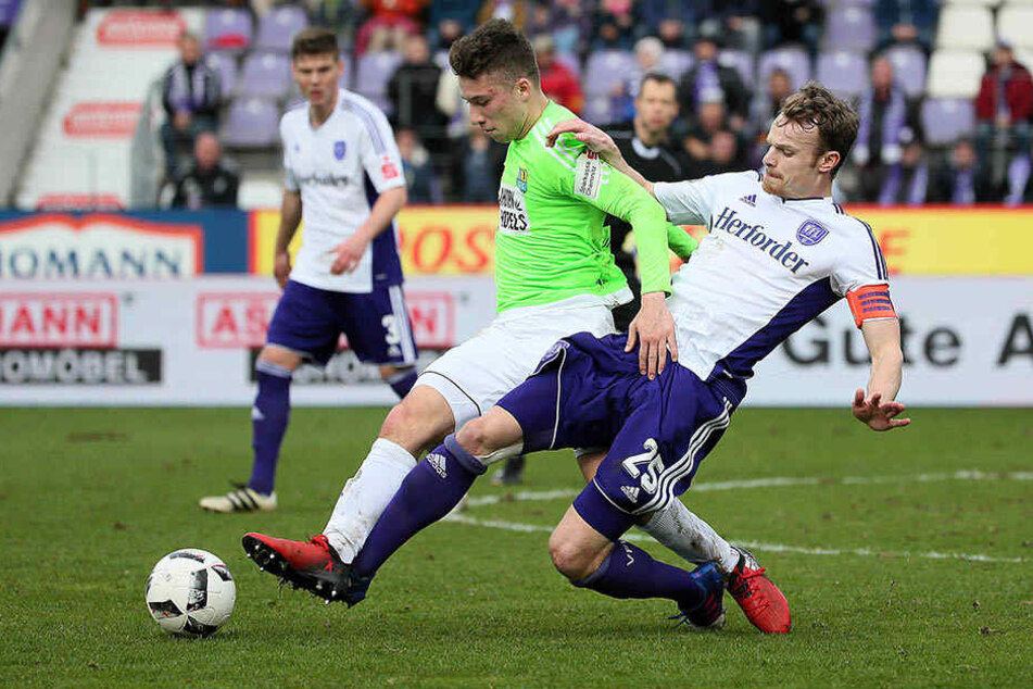 Tom Baumgart (l., Chemnitz) und Christian Groß (Osnabrueck).