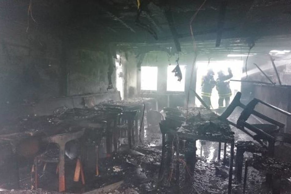 Das Feuer hatte alles zerstört.