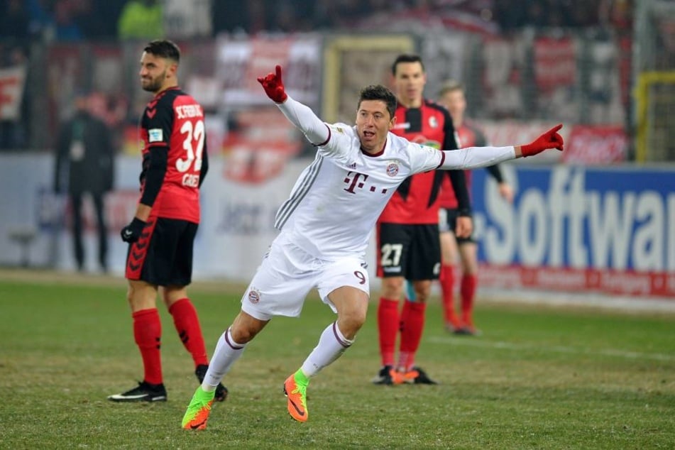 Da hat Robert Lewandowski allen Grund zum Jubel: Geht man nach den Wissenschaftlern der Uni Münster, ist Bayern so gut wie Meister.