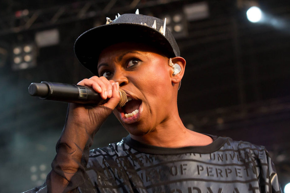 Sängerin Skin, die mit ihrer Band Skunk Anansie 2016 auf dem Highfield auftrat.