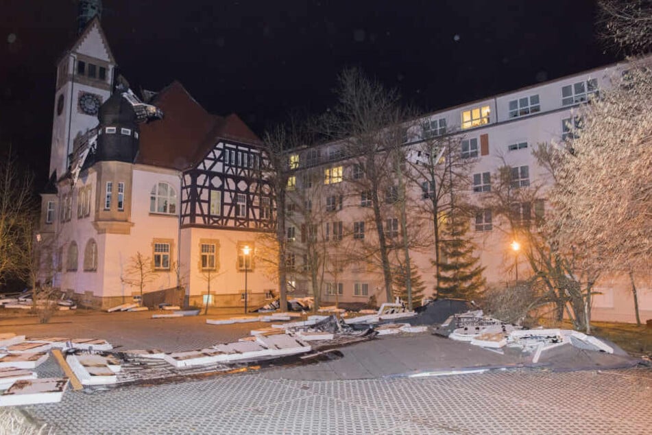 Das Pflegeheim in Siegmar wurde abgedeckt.