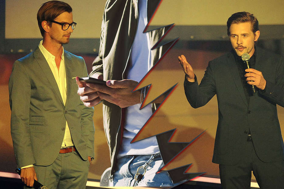 Joko Winterscheidt (37) und Klaas Heufer-Umlauf (32) im Handy-Twist.